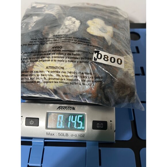 Bryn Walker Ansel Tunic Top Burdock Blue Floral Linen Blend Small - Picture 13 of 13